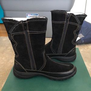 Clarks Bendables Andes Fortune Boots, black 8 wide